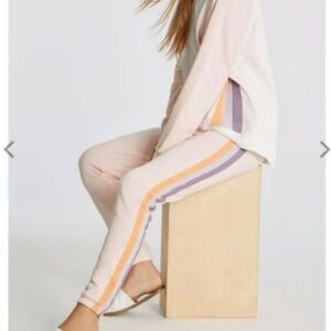 Wildfox Knox Grapefruit Stripes Joggers Medium